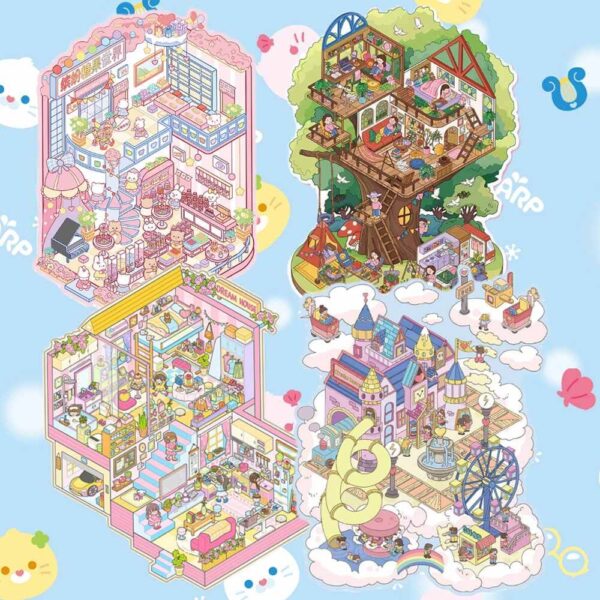 Magic Base DIY 3D Scene Stickers