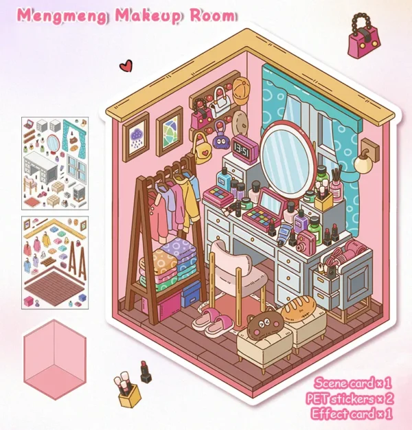 make up room sticker