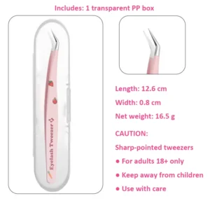 pink tweezers